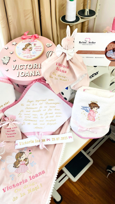 Trusou Botez Zana Fluturas Roz [3]