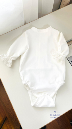 Baietei - Bluza tip body din tesatura tip inisor