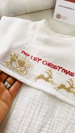 Camasa Body Muselina My 1ST Christmas [1]