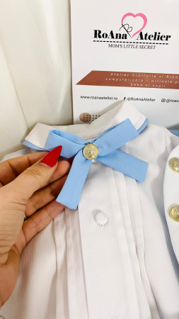 Camasa tip body cu pliuri si fundita Victor [1]