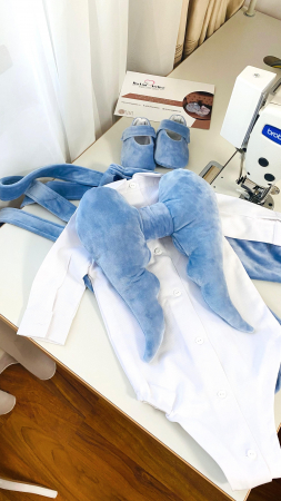 Costum Botez cu Aripi Ingeras personalizat [2]