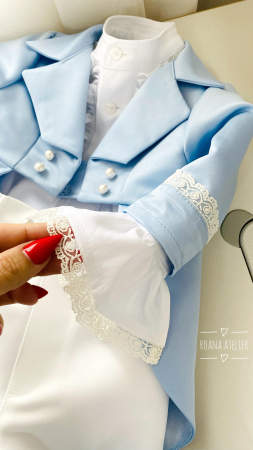 Costum Botez Print cu frac [3]