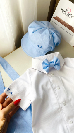 Costumas Alex personalizat din bumbac bleu [1]