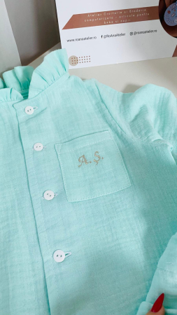 Costumas Aris muselina verde mint [3]