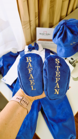 Costumas Botez albastru personalizat [3]