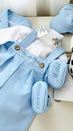 Costumas Botez cu sacou brodat frunze de maslin [1]