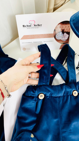 Costumas Botez Elias bleumarin cu aripi [5]