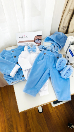 Costumas Botez Ianis Bleu