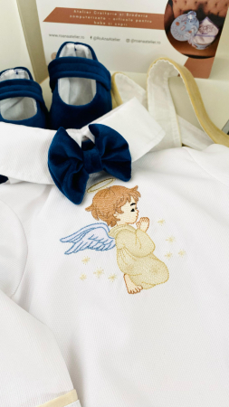 Costumas Botez Ingeras brodat si personalizat [4]