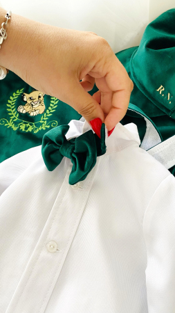 Costumas Botez Simba catifea verde [2]