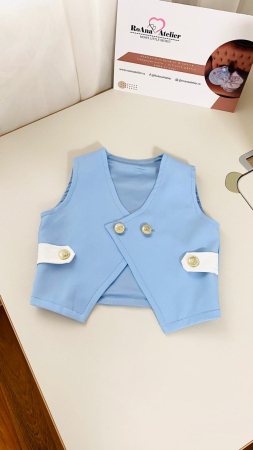 Costumas Botez Sotiris stofita bleu [6]