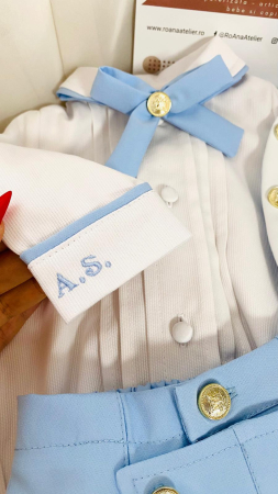 Costumas Botez Sotiris stofita bleu [4]