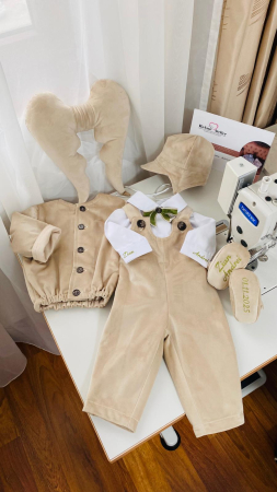 Costumase - Costumas Botez Theodor catifea bej