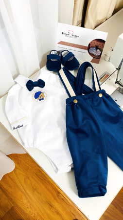 Costumas Botez Ursulet brodat si personalizat [2]