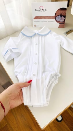 Costumas Botez Victor cu vesta bleu [4]