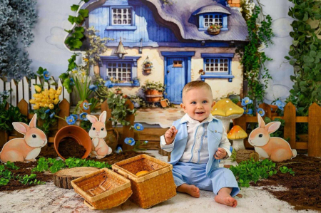 Costumas Elegant Aniversare 1 An brodat Safari [11]