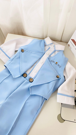 Costumas Elegant Aniversare 1 An brodat Safari [1]