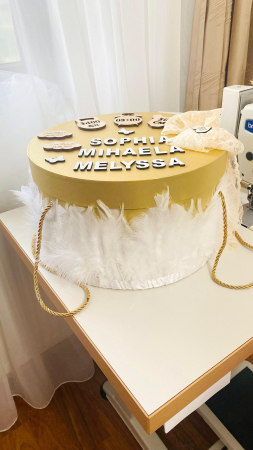 Cutie Trusou Aurie pene lebada cu datele nasterii [2]