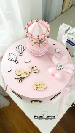 Cutii Trusou Botez - Cutie Trusou personalizata cu datele nasterii