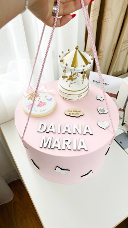 Cutii Trusou Botez - Cutie Trusou Zana Roz