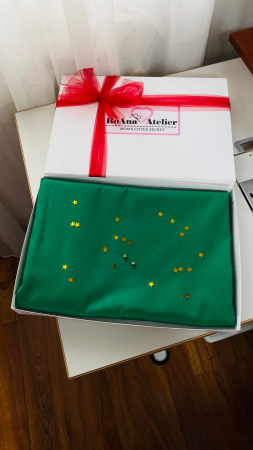 Craciun - Fata de masa verde - Editie de Craciun