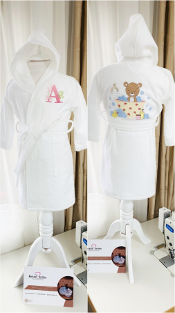 Prosoape brodate - Halat baie fete personalizat