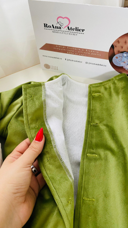 Jacheta catifea verde olive [1]