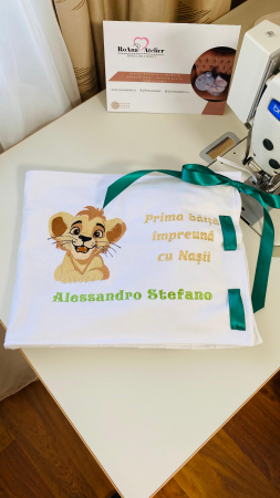 Kit Prima Baita Simba personalizat cu nume bej [3]