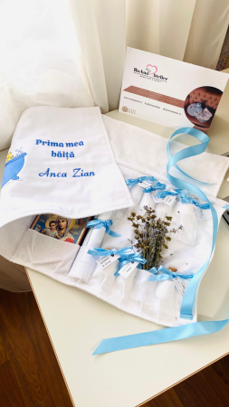 Kit Prima mea Baita Ursulet in cadita personalizat [2]