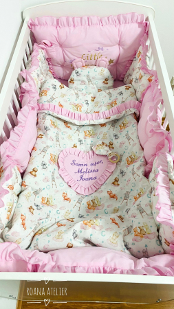 Set lenjerie de patut Fairy Tale Roz [2]