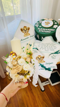 Lumanare Botez alb lapte Leut [2]