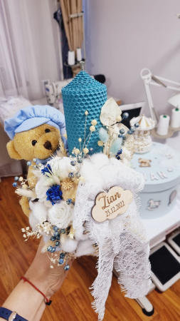 Lumanari Botez - Lumanare Botez Baby Bear Boy