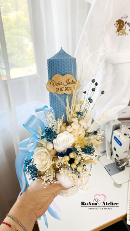 Lumanari Botez - Lumanare Botez Baby Blue