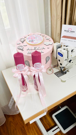 Lumanare Botez Roz simpla [1]