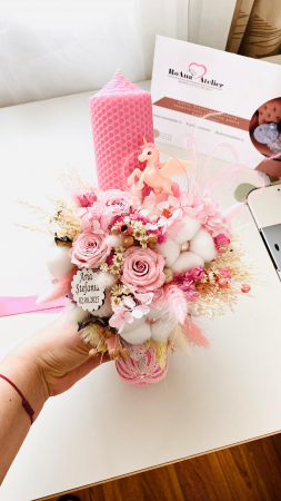 Lumanare Botez Roz Unicorn [1]