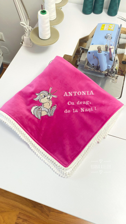 Paturica bebe fuchsia Iepuras [2]