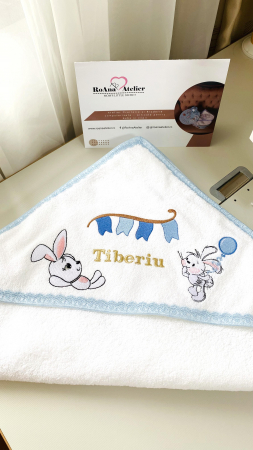 Prosop cu capison Iepurasi personalizat cu nume [1]