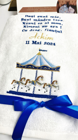 Prosop mare brodat Nanut tematica Carusel [1]