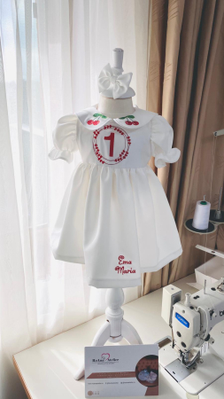 Rochii - Rochita Alba Cirese 1 Anisor