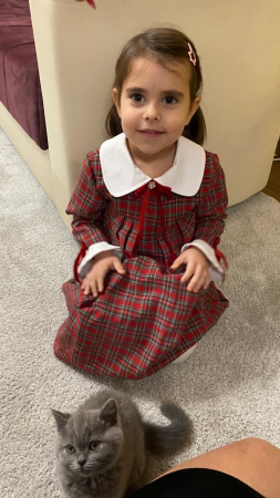 Rochita carouri cu guleras alb [1]