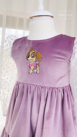 Rochita catifea lila Skye [3]