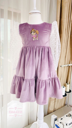 Rochita catifea lila Skye [2]