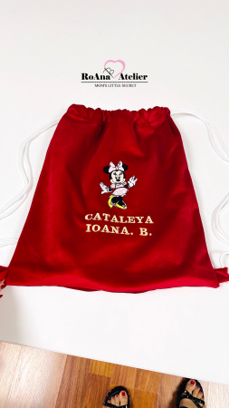Saculeti gradinitia - Rucsacel Minnie personalizat