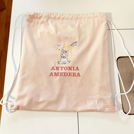 Saculeti gradinitia - Rucsacel Unicorn personalizat
