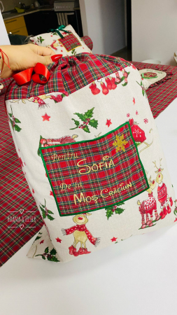 Craciun - Sac pentru cadouri personalizat 