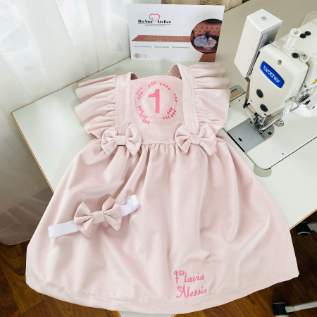 Sarafan roz prafuit 1 anisor inimioare [2]