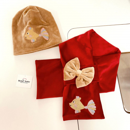 Fulare si fesuri - Set fular si fes Pestisor