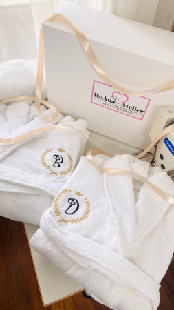 Prosoape brodate - Set Halate de Baie cu monograma personalizate