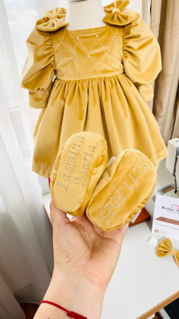 Set Rochita Botez Antoaneta Bej Camel [2]