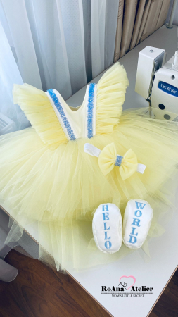 Set Rochita Botez Felicia galbena [3]